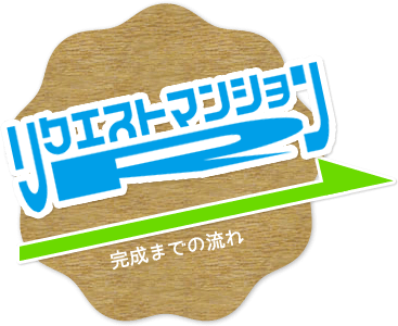 リクエストマンション完成までの流れ